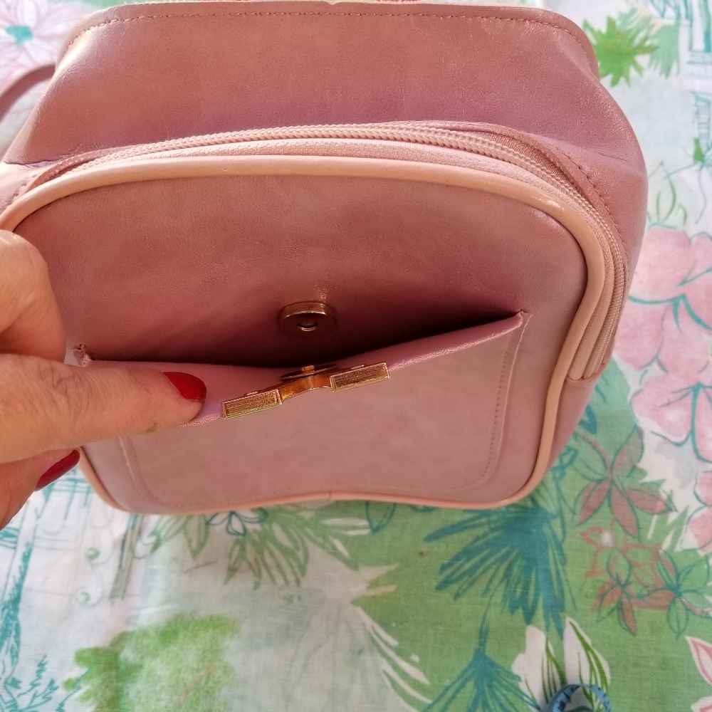 Pink PU Backpack - Picture 3 of 6